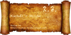 Kuchár Hilda névjegykártya